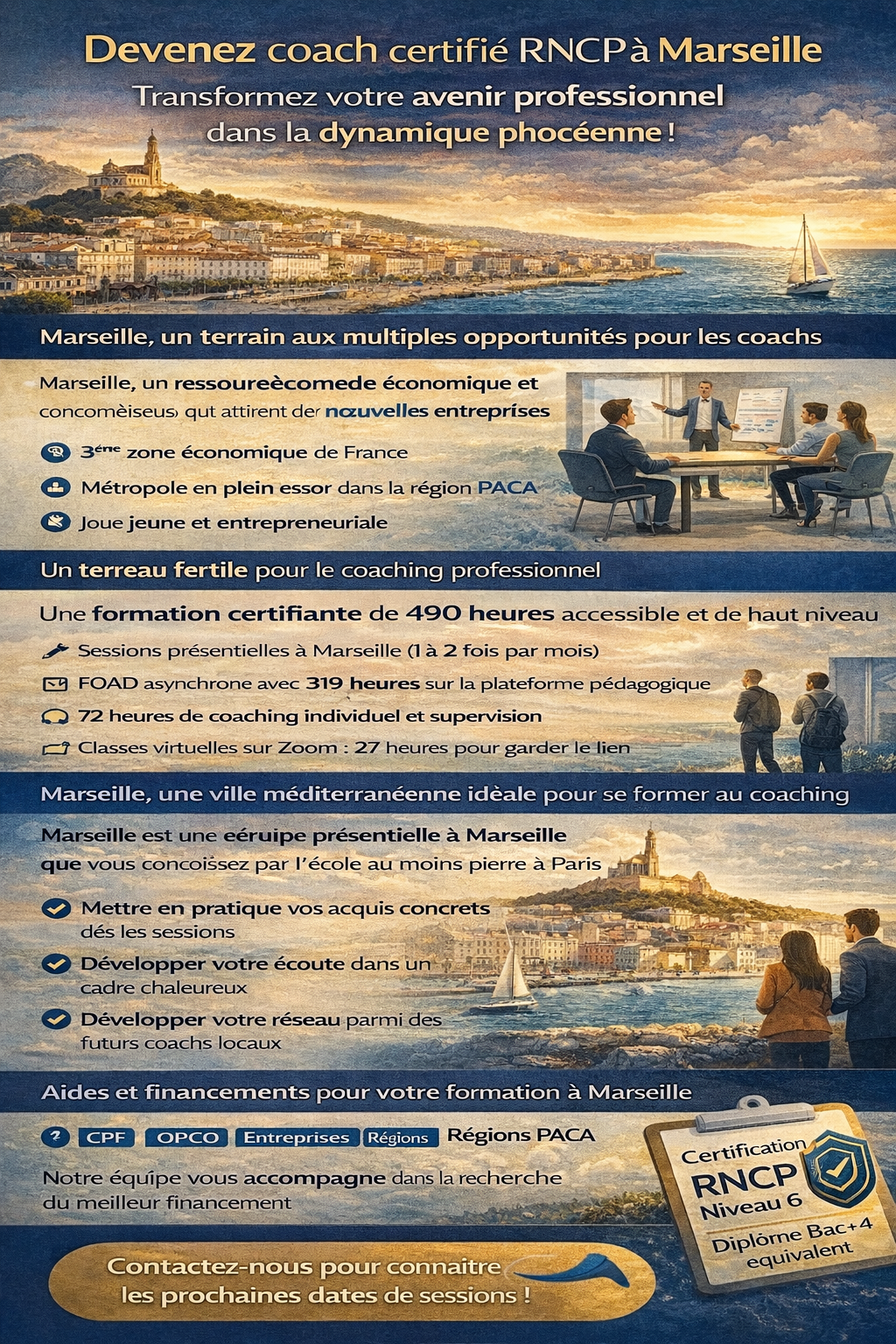 Formations qualifiantes et certifiantes aux métiers du coaching Bordeaux Gironde 33