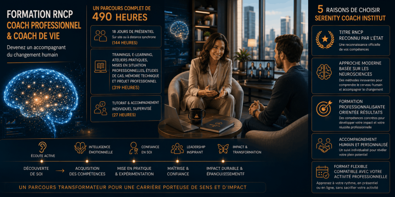 Meilleure école de coaching RNCP en France : pourquoi choisir Serenity Coach Institut en 2026 ?