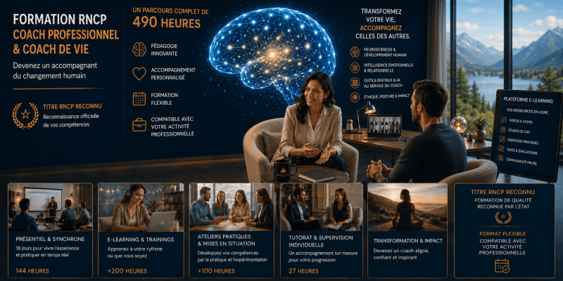 Comment devenir coach certifié RNCP niveau 6 en 2026 en partant de zéro dans le coaching professionnel : étapes, prérequis et formation