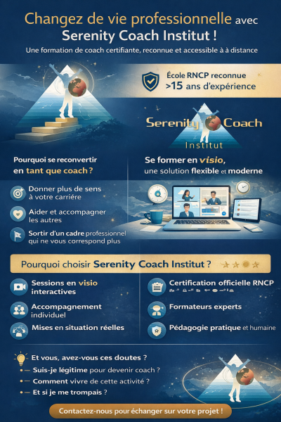 Formation coach professionnel RNCP à distance : réussir sa reconversion et trouver une école RNCP sérieuse en visio